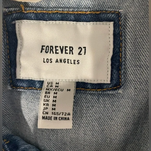Women|Forever 21 Jean No Stretch Jumpsuit - Picture 7 of 9